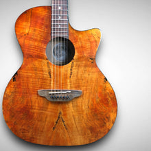 Load image into Gallery viewer, Luna Gypsy Spalt Grand Concert Acoustic/Electric Guitar 2010s - Natural