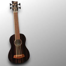 Load image into Gallery viewer, AKLOT AKBU30 Fretless Acoustic-Electric Bass Ukulele with Gig Bag