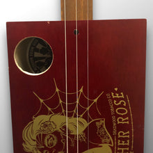 Load image into Gallery viewer, Leather Rose 3-String Slide Guitar – Handmade Piezo CBG