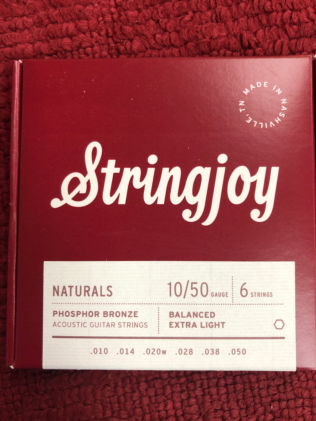 Stringjoy Naturals Balanced Extra Light Guitar strings