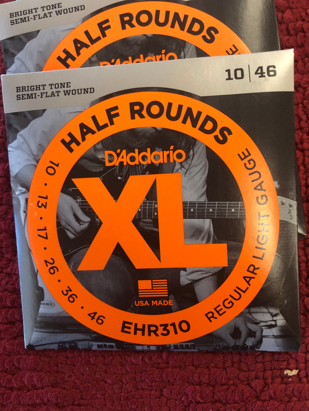 D'Addario EHR310 Half Round Electric Guitar Strings