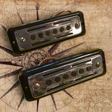 Load image into Gallery viewer, Pair of Kawai Single Coil Guitar Pickup 60&#39;s or 70&#39;s - chrome
