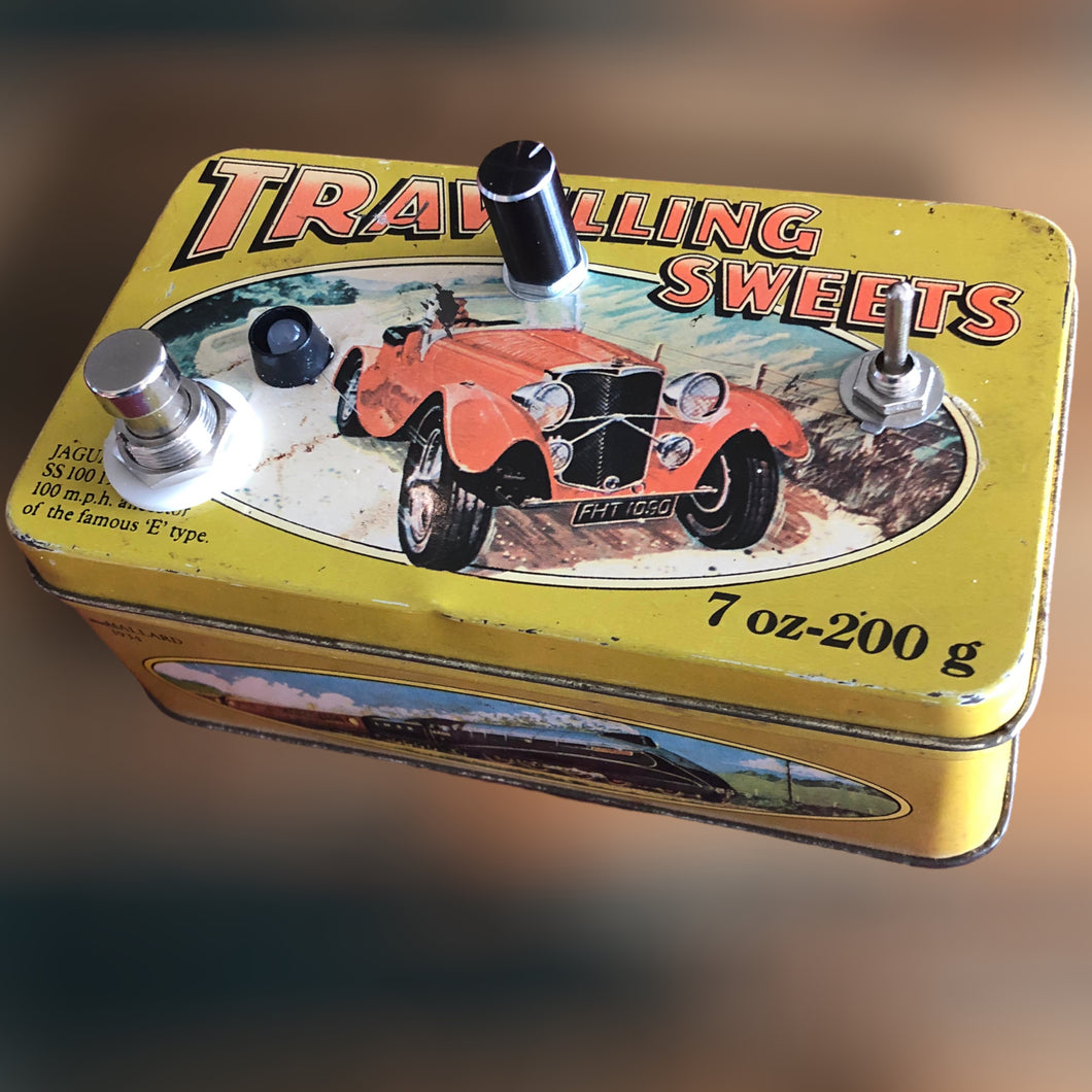 Player's Gear 2X Fuzz Pedal--Travelling Sweets tin