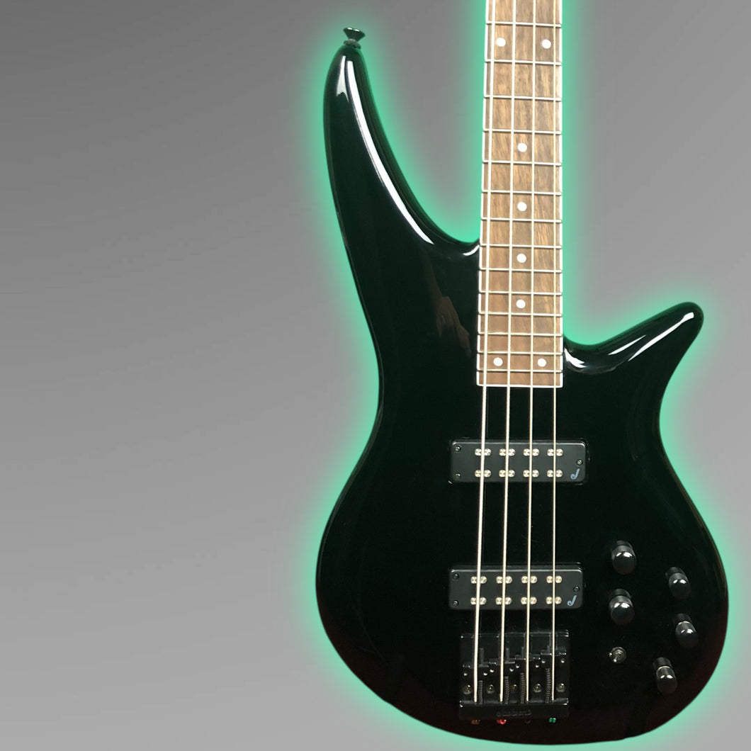 Jackson Spectra IV X Series Bass Guitar (gloss black)--Modern 4-String Power Bass – Active EQ & Sleek Black Finish