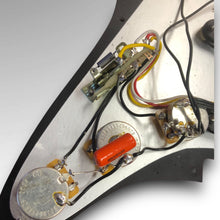 Load image into Gallery viewer, Pre-Wired Tex-Mex Strat Pickguard w/ CTS Pots &amp; CRL Switch
