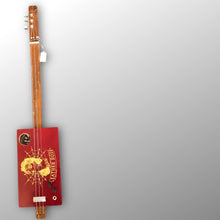 Load image into Gallery viewer, Leather Rose 3-String Slide Guitar – Handmade Piezo CBG
