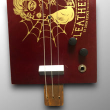 Load image into Gallery viewer, Leather Rose 3-String Slide Guitar – Handmade Piezo CBG
