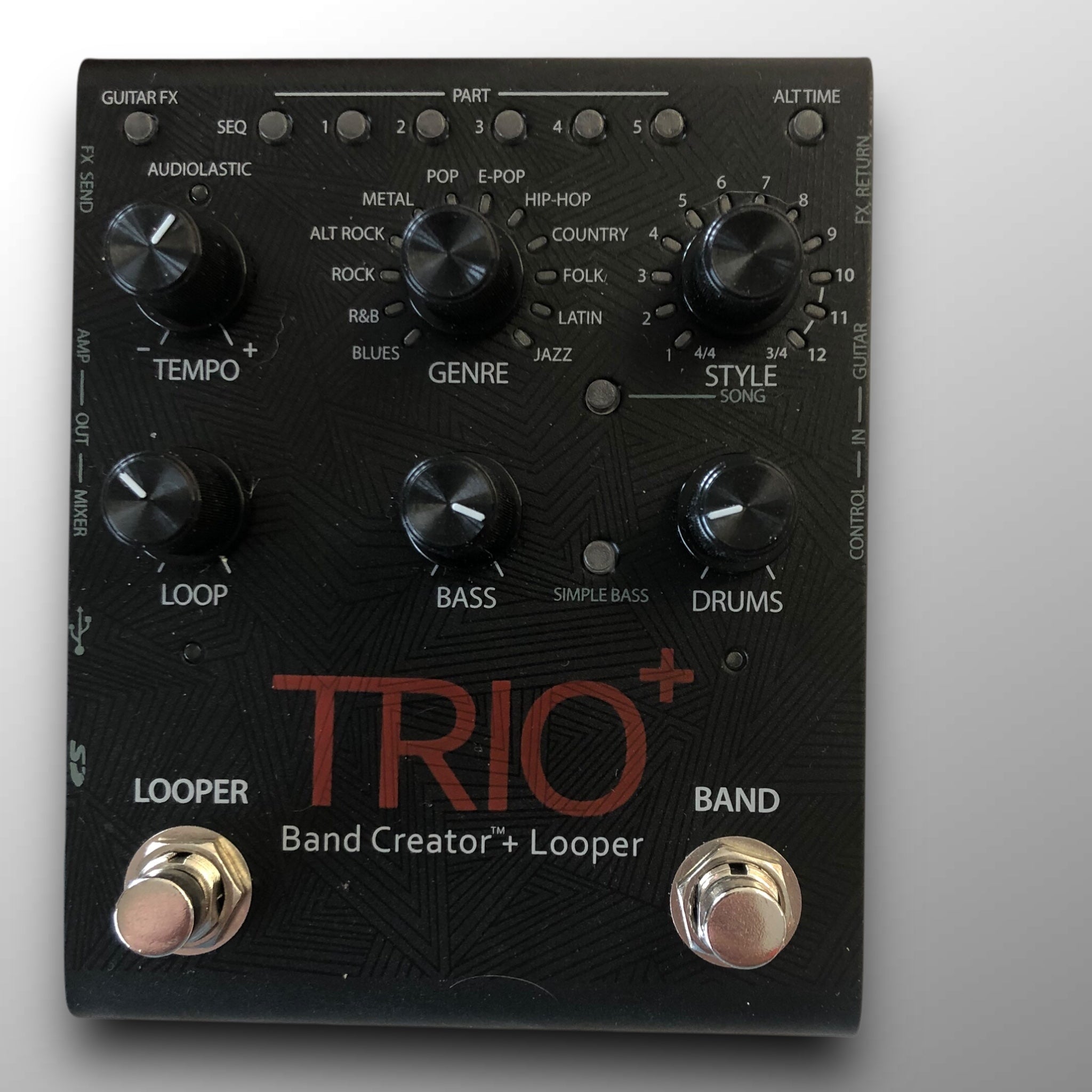DigiTech TRIO+ Band Creator + Looper w/ FS3X Footswitch, Box & PSU