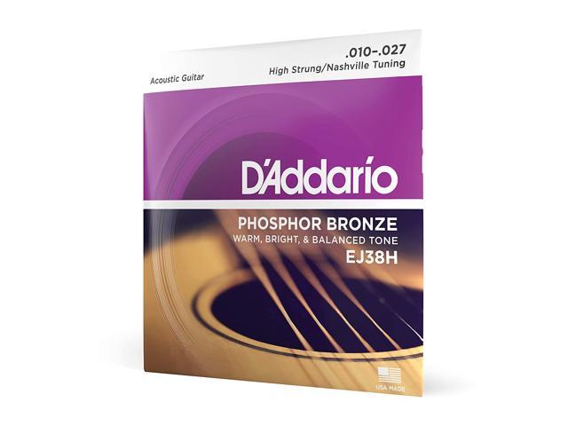 D'Addario EJ38H Nashville Tuning High Strung Phosphur Bronze Acoustic Guitar Strings