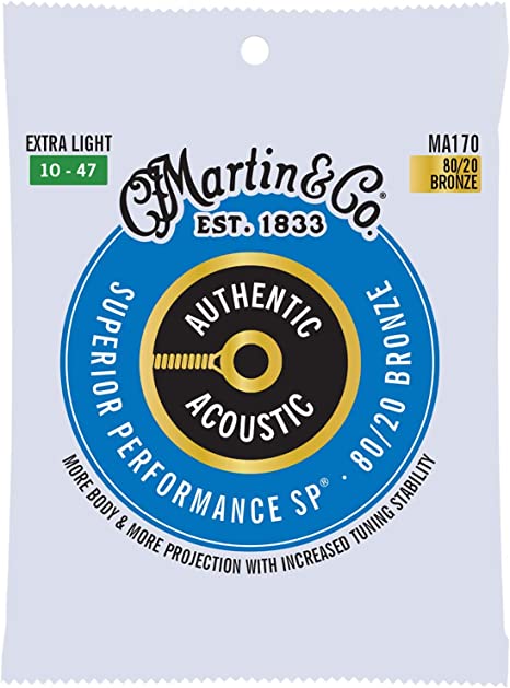 Martin MA 170 80/20 Extra LightBronze Acoustic Guitar Strings