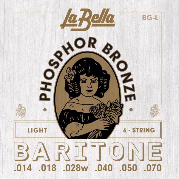 LaBella Phosphur Bronze Light Acoustic Baritone Guitar Strings